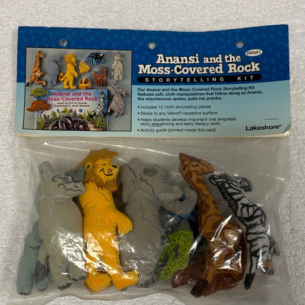 NWT 80’s Lakeshore Anansi and the Moss-Covered Rock Storytelling Kit